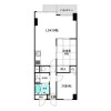 2LDK Apartment to Rent in Kyoto-shi Shimogyo-ku Floorplan