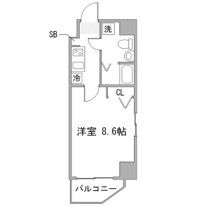 1K Mansion in Toneri - Adachi-ku Floorplan