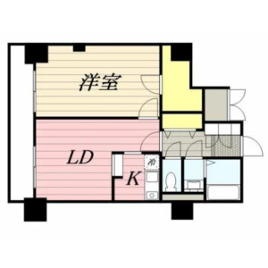 1LDK Mansion in Nihombashikayabacho - Chuo-ku Floorplan