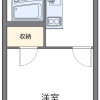 1K Apartment to Rent in Hiroshima-shi Minami-ku Floorplan