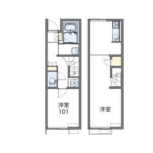 1LDK Apartment in Oritate - Gifu-shi Floorplan