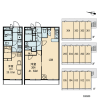 荒川区出租中的1K公寓 Layout Drawing