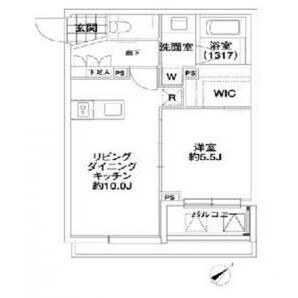 1LDK Mansion in Sendagaya - Shibuya-ku Floorplan