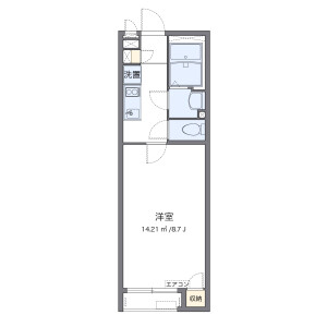 1K Apartment in Yahatamachi - Takatsuki-shi Floorplan