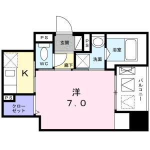 1K Mansion in Nihombashiningyocho - Chuo-ku Floorplan