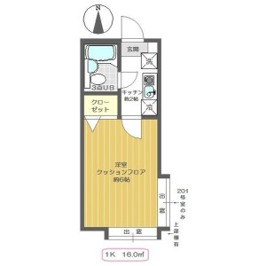 1K Apartment in Hachigasaki - Matsudo-shi Floorplan