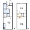 2DK Apartment to Rent in Yachiyo-shi Floorplan