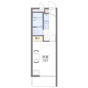 1K Apartment in Naka - Fukuoka-shi Hakata-ku Floorplan