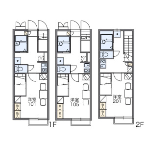 1K Apartment in Wakamiya - Ichikawa-shi Floorplan