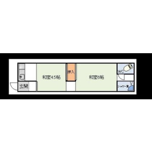 2K Mansion in Higashimikuni - Osaka-shi Yodogawa-ku Floorplan