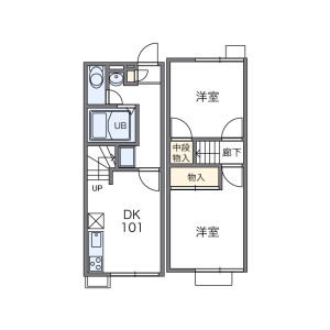 2DK Apartment in Ikaga nishimachi - Hirakata-shi Floorplan