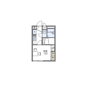 1K Apartment in Hisasue - Kawasaki-shi Takatsu-ku Floorplan