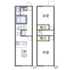 2DK Apartment to Rent in Izumisano-shi Floorplan