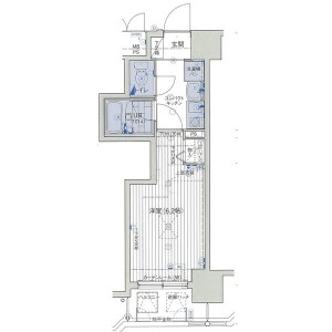1K Mansion in Andojimachi - Osaka-shi Chuo-ku Floorplan