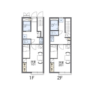1K Apartment in Taku - Munakata-shi Floorplan