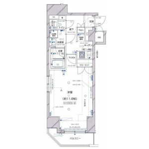 1K Mansion in Toranomon - Minato-ku Floorplan