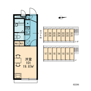 1K Mansion in Noe - Osaka-shi Joto-ku Floorplan