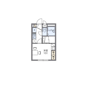 1K Apartment in Higashihongo - Yokohama-shi Midori-ku Floorplan