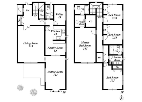 4SLDK House to Rent in Meguro-ku Floorplan
