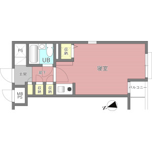 1R Mansion in Takasago - Katsushika-ku Floorplan