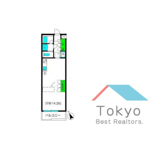 1R Mansion in Kamiochiai - Shinjuku-ku Floorplan