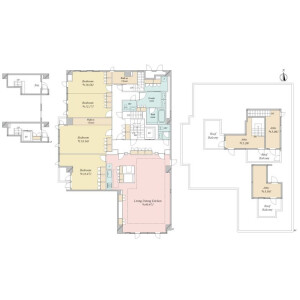 4LDK Mansion in Kamiosaki - Shinagawa-ku Floorplan