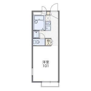 1K Apartment in Fujiwara - Kitakyushu-shi Yahatanishi-ku Floorplan