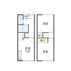 2DK Apartment in Soga - Chiba-shi Chuo-ku Floorplan