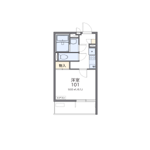 1K Mansion in Kusunokidai - Tokorozawa-shi Floorplan