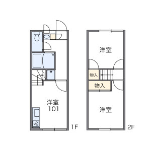 2DK Apartment in Oyamadai - Setagaya-ku Floorplan