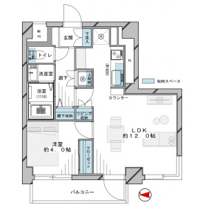 1LDK {building type} in Saiwaicho - Itabashi-ku Floorplan
