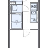 1K Apartment to Rent in Akishima-shi Floorplan