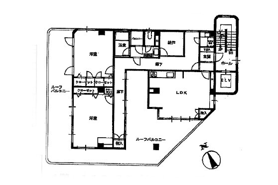 2SLDK Apartment to Rent in Yokosuka-shi Floorplan