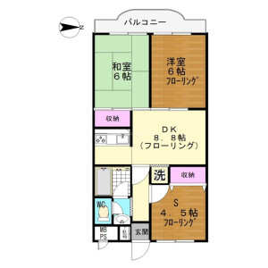 2SDK Mansion in Yanaka - Adachi-ku Floorplan