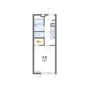 1K Apartment in Kizawa - Toda-shi Floorplan