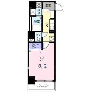 1K Mansion in Taito - Taito-ku Floorplan