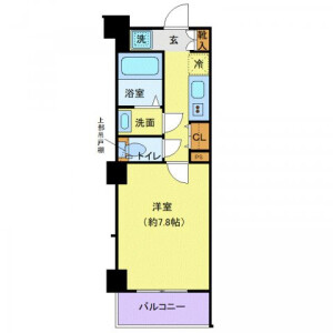 1K Mansion in Minamiazabu - Minato-ku Floorplan