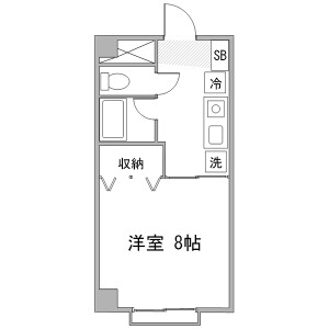 1K Mansion in Nakamachi - Machida-shi Floorplan