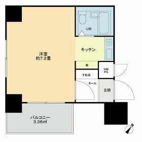 1R Mansion in Shimorenjaku - Mitaka-shi Floorplan