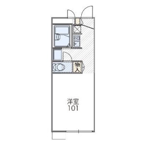 1K Apartment in Umezu ishinadacho - Kyoto-shi Ukyo-ku Floorplan