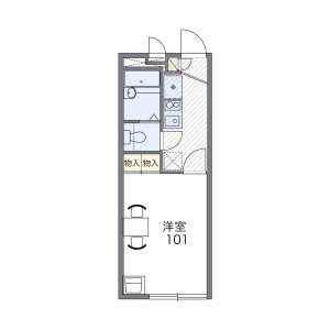 1K Apartment in Kitakarasuyama - Setagaya-ku Floorplan