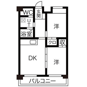 2LDK Mansion in Yamaguchicho - Seto-shi Floorplan