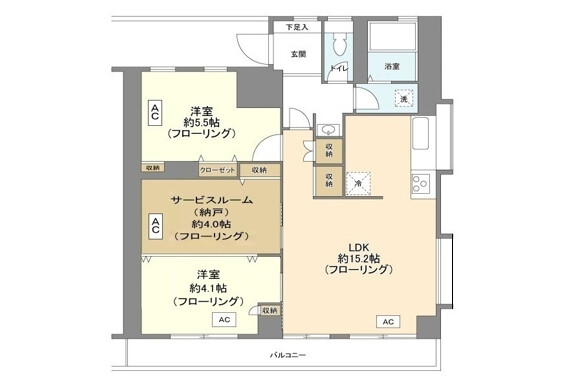 澀谷區出租中的2SLDK公寓大廈 房間格局