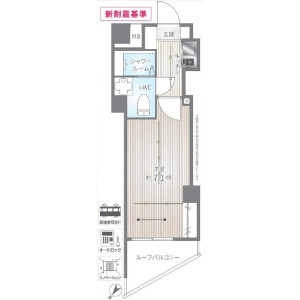 1K {building type} in Ohashi - Meguro-ku Floorplan
