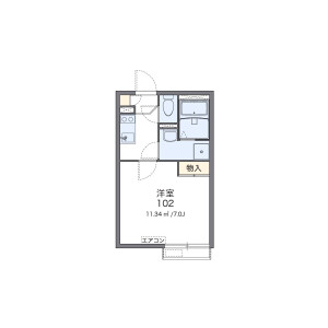 1K Apartment in Tsukagoshi - Warabi-shi Floorplan