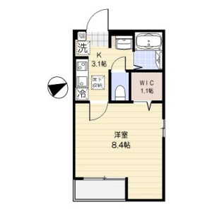1K Apartment in Matsudo - Matsudo-shi Floorplan