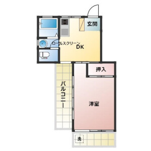 1DK Mansion in Sennincho - Hachioji-shi Floorplan