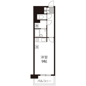 1K Mansion in Sonezakishinchi - Osaka-shi Kita-ku Floorplan