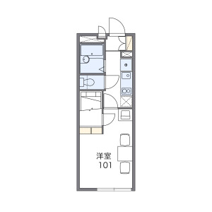 1K Apartment in Sakaecho - Kasukabe-shi Floorplan