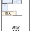 冈山市北区出租中的1K公寓大厦 房屋布局